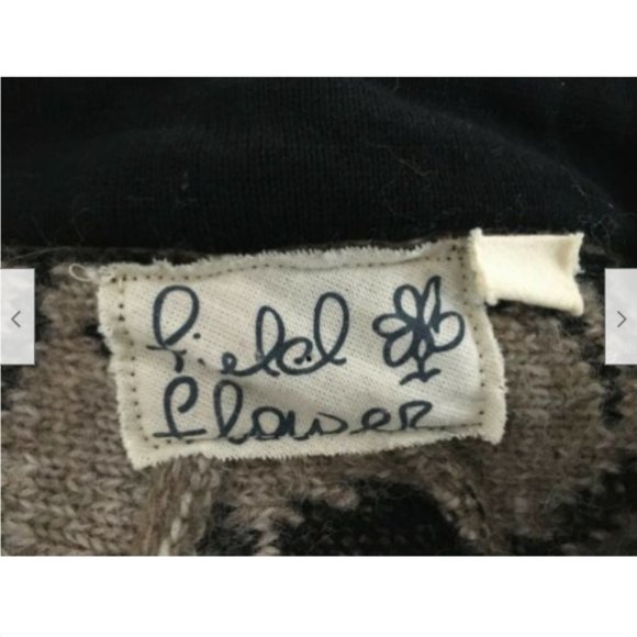 Anthropologie Field Flower Jacquard Sweater Coat - Picture 3 of 9